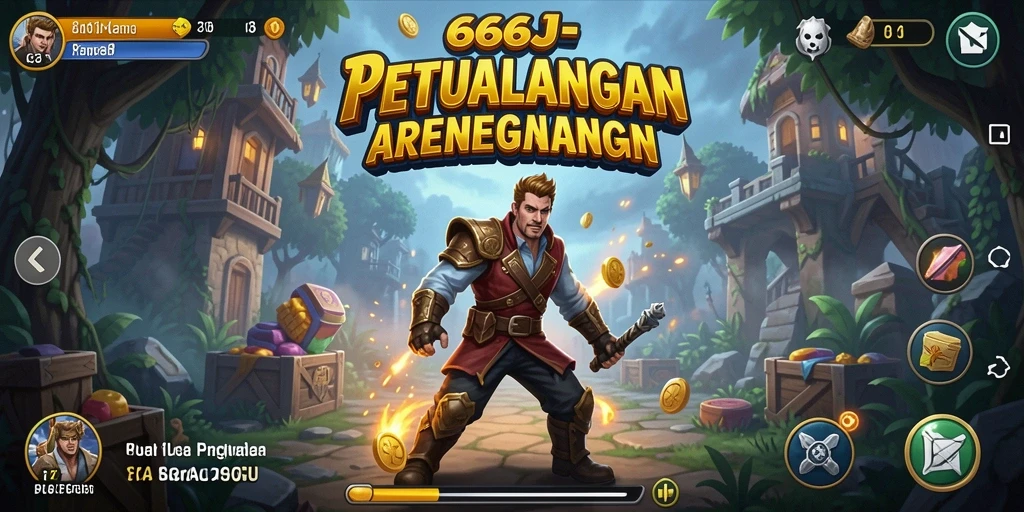 Tampilan gameplay seru dari 666J yang penuh tantangan.