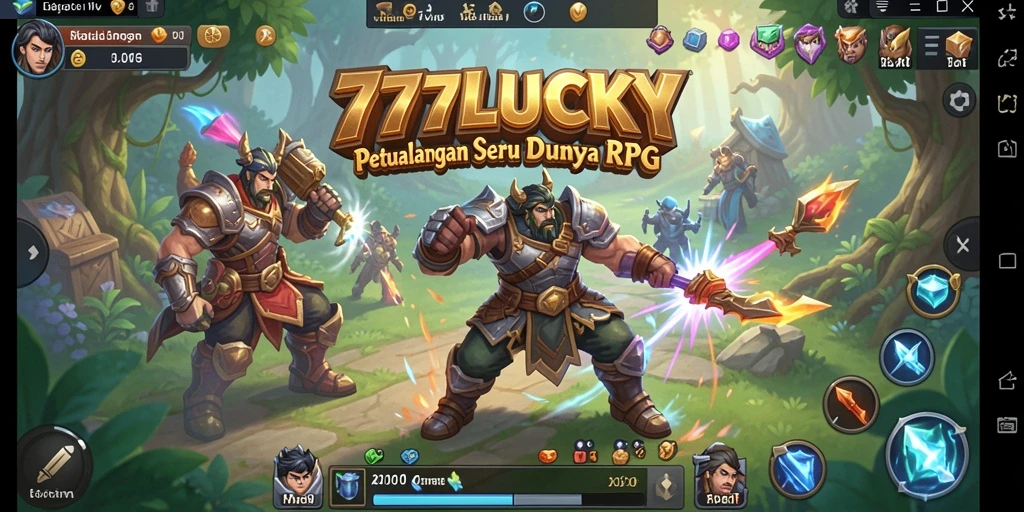 Screenshot menunjukkan aksi seru di 777LUCKY dengan pertarungan intens.
