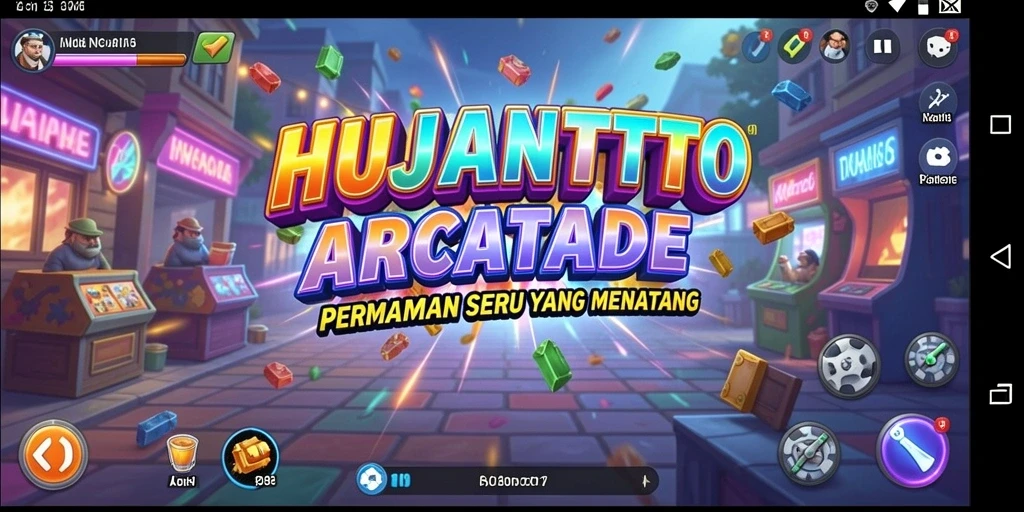 Screenshot gameplay HUJANTOTO yang menampilkan aksi seru di setiap level.