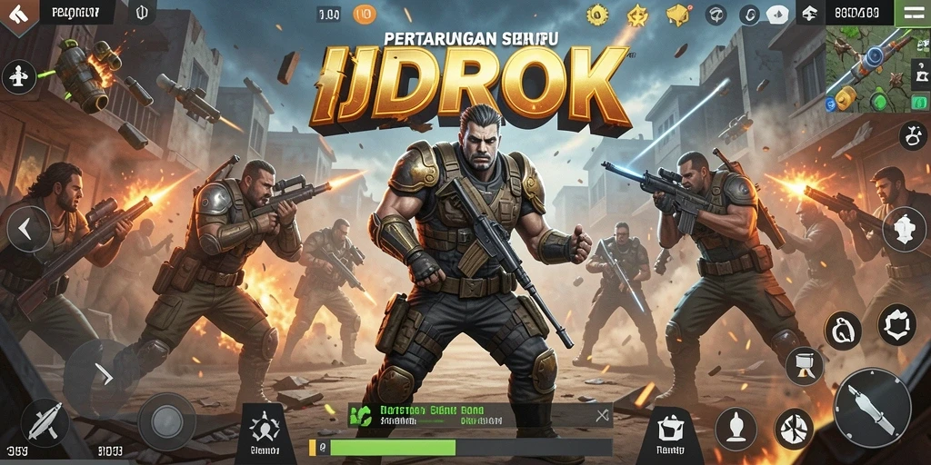 Gameplay seru dalam IDROK, pertarungan menegangkan di Battle Royale.