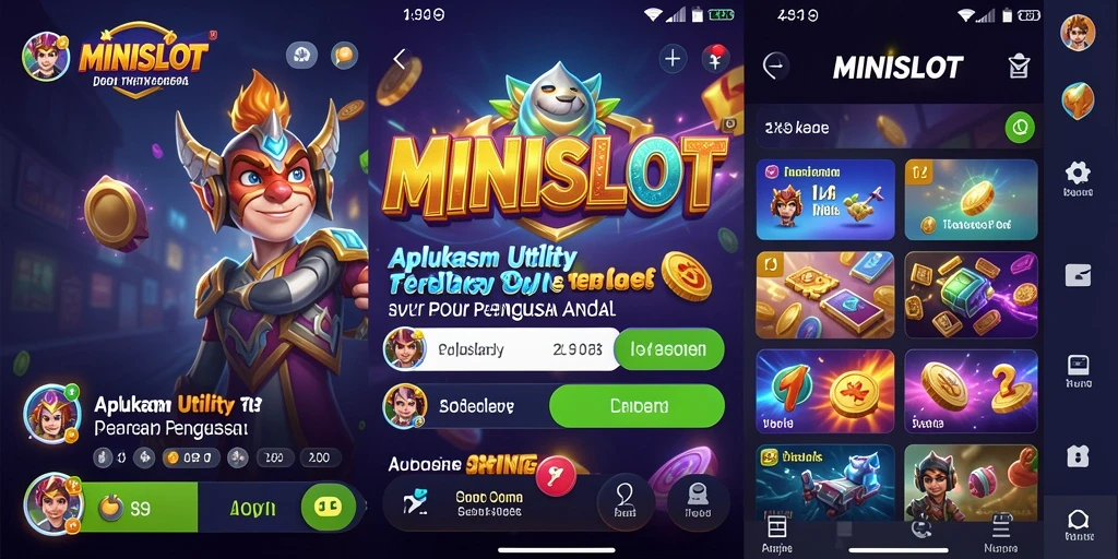 Screenshot MINISLOT menunjukkan fitur optimasi yang intuitif dan efisien.