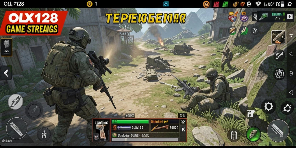 Tampilan gameplay mendebarkan dari OLX128 dengan berbagai strategi yang diterapkan.