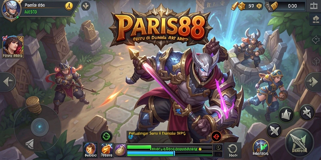 Tampilan aksi mendebarkan dalam gameplay ARPG PARIS88.