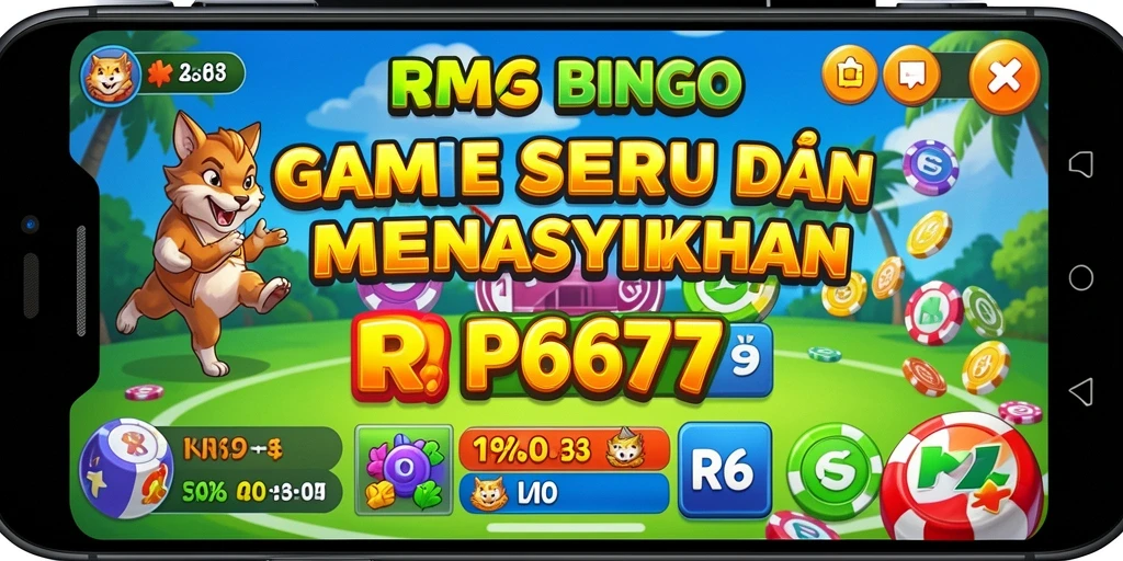 Screenshot gameplay seru dari RP6677 dengan tampilan Bingo yang menarik.
