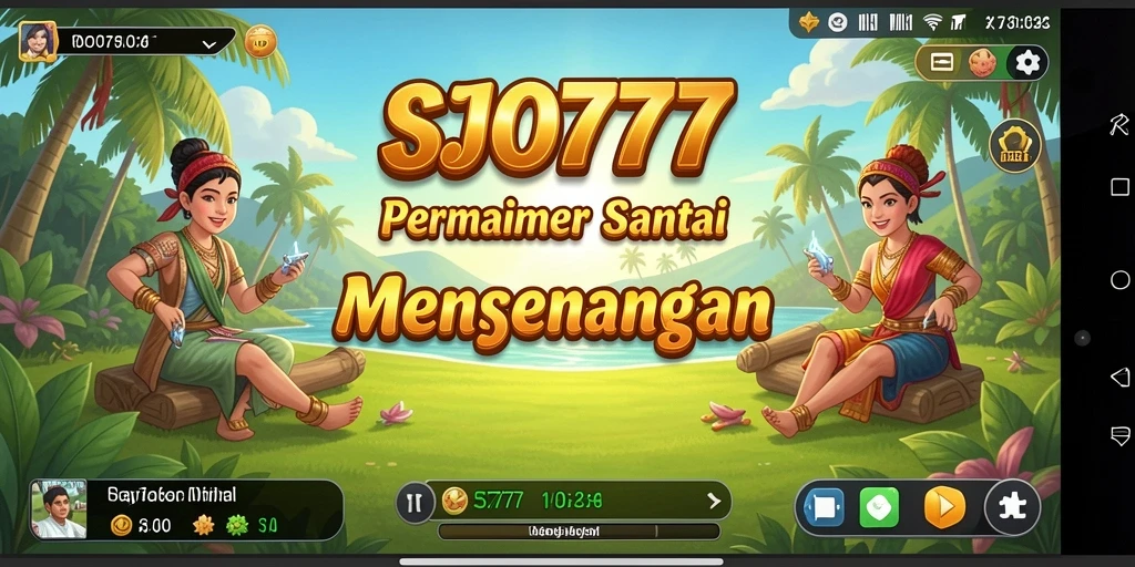 Tampilan menarik dari gameplay santai SJO777 yang seru.