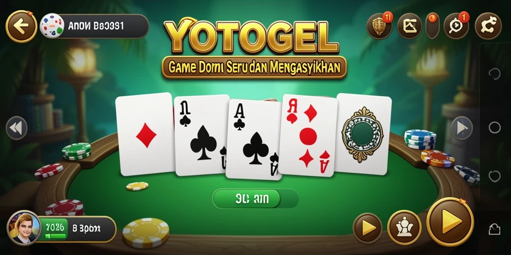Tampilan gameplay <strong>YOTOGEL</strong> yang menarik dalam permainan Domino.