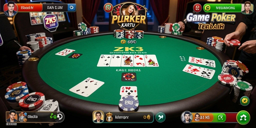 Tampilan gameplay seru ZK3 dengan pemain yang bersaing.